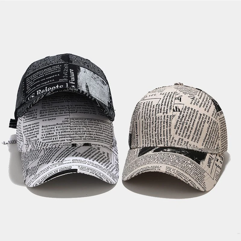kf-H42a7398e92314388b24a983c93be8c628-FS-Luxury-Brand-Yellow-Newspaper-Pattern-Baseball-Caps-For-Men-Cotton-Women-Hat-Streetwear-Hip-Hop.webp