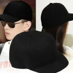 kf-S44f0ff1966964074b93e7b4a56825e77V-Solid-Color-Hat-Female-Face-Small-Spring-And-Summer-Black-Casual-And-Versatile-Baseball-Cap-Sunshade-1