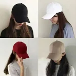 kf-S44f0ff1966964074b93e7b4a56825e77V-Solid-Color-Hat-Female-Face-Small-Spring-And-Summer-Black-Casual-And-Versatile-Baseball-Cap-Sunshade-1